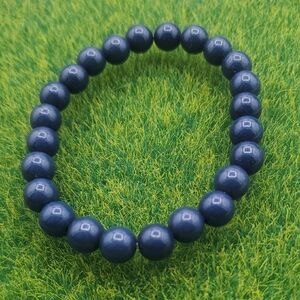 Navy Blue Beaded Bracelet for Men B3328